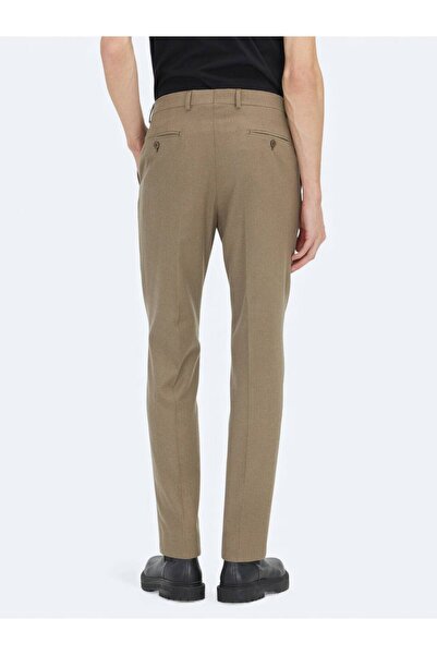 Kip Mink Straight Woven Fitted Fit Classic Trousers