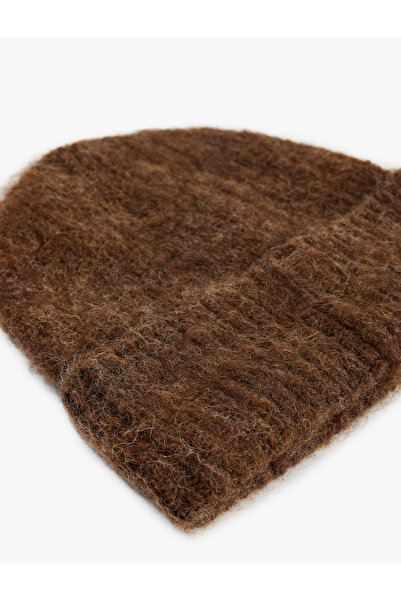 Koton Wool Blend Layered Knit Beanie