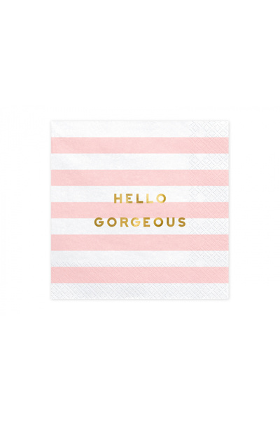 Partydeco Set of 20 Napkins Hello Gorgeous