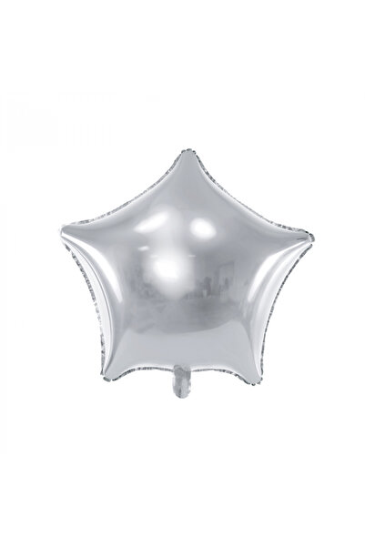 Partydeco Balon folie Stea Argintie - 48 cm
