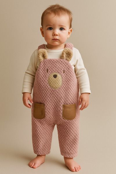 Katia&Bony Bebek Teddy Desenli Tulum Lila