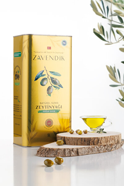 Zavendik 5 Lt. Organik Soğuk Sıkım Natürel Sızma Zeytinyağı