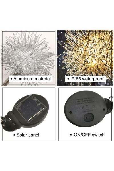 Generic Solar Garden Lights Outdoor, Auto On/Off, IP65 Waterproof - Solar Powered Decorative Lights for Yard