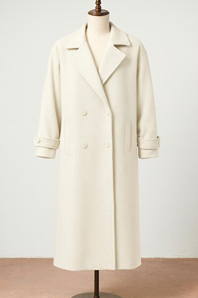 Meşe Moda Women's Oversized Cashmere Long Coat