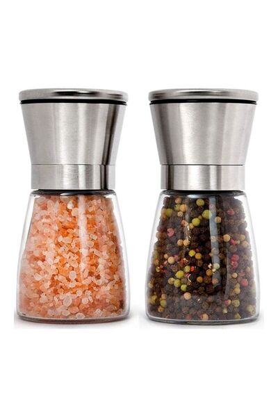 XIUWOO Pack Of 2 Salt And Pepper Grinder Set Multicolour