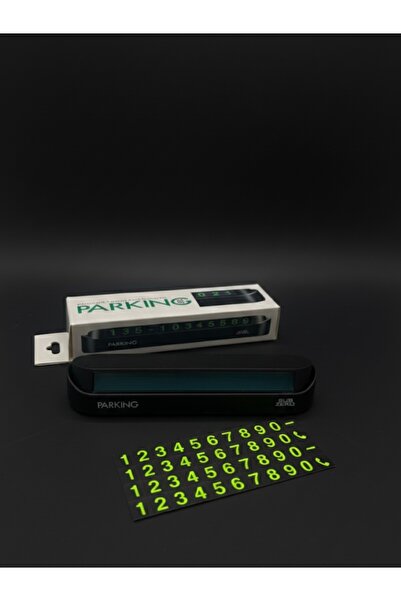 Mebey Home Araç İçi Park Fosforlu Telefon Numaratörü Metal Mıknatıslı Numara ...