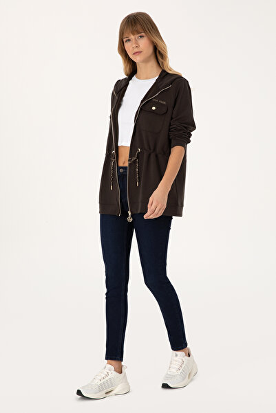 U.S. Polo Assn. Women's Dark Brown Sweatshirt 50309102-Vr084