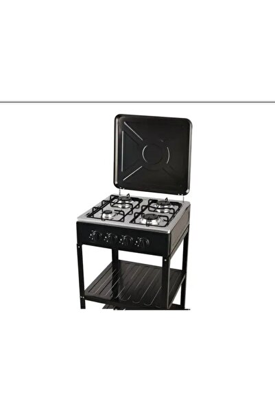 Denx 4-Burner Gas Stove, Electronic Ignition, Integrated Stand, Camping kitchen, Home, Outdoor