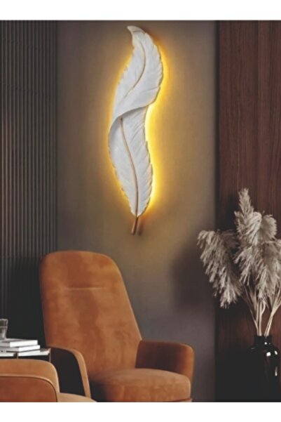 BİRGÜL HOME Tüy Aplik Letli Dekoratif Obje Polyester Mazemeden Üretilmistir A...