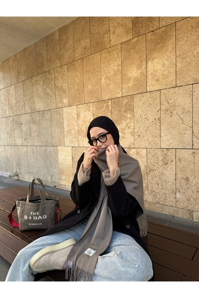 Mooncorn Latte Wool Scarf