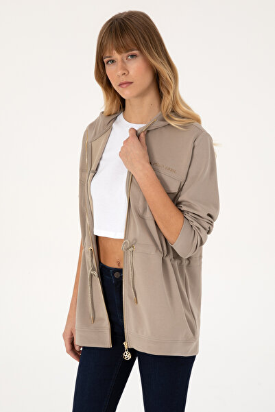 U.S. Polo Assn. Women's Dark Beige Sweatshirt 50309102-Vr088