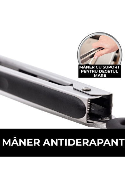 Bukate Stainless Steel and Silicone Serving Tongs, Black, with Locking and Hanging Ring, 36cm, Bukate®