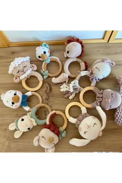evim oyuncak dünyası Amigurumi hayvanlı sevimli çıngıraklar