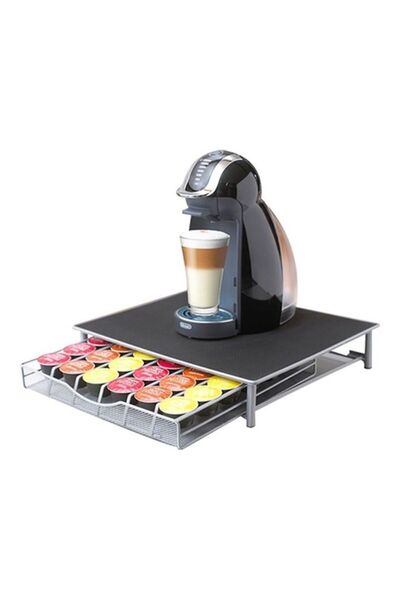 TGGT Coffee Capsule Holder And Stand Black/Silver 39cm