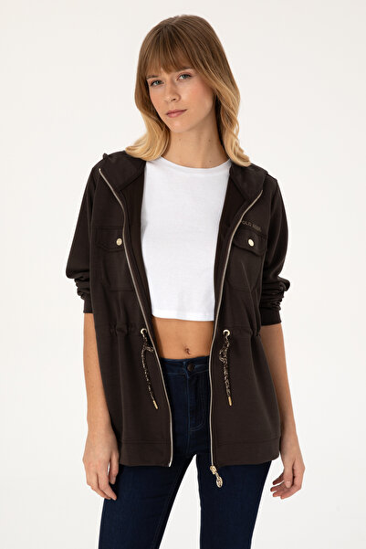 U.S. Polo Assn. Women's Dark Brown Sweatshirt 50309102-Vr084