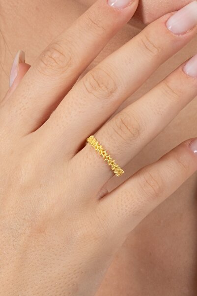 Söğütlü Silver 925 ayar gümüş yüzük altın yaldızlı birleşik yıldız silsilesi ...