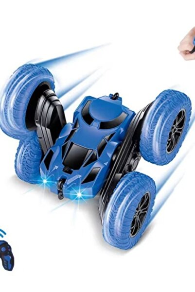 OEM 360° Rotating Car with Lights, Remote Control and Wristband, 3+ Years, Blue