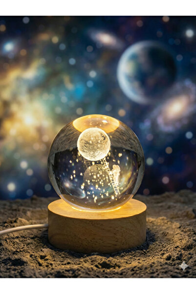 MİK Store Uzay Tasarımlı Dekoratif Masa Lambası