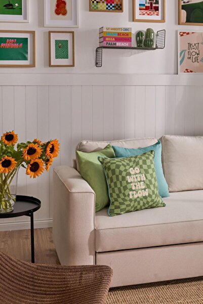 Vanilla Home Flowgrid 3-Piece Throw Pillow Cover Set