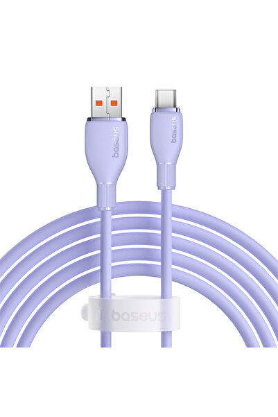 Other Cablu przewód Pudding USB-A USB-C 100W 2m - fioletowy