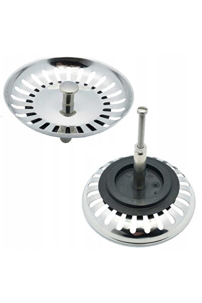 Other Korek do zlewu z sitkiem z regulacją fi90 mm chrom