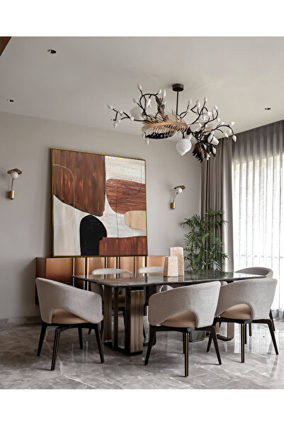 Z Concept Yağlı Boya Dokulu Soyut Tablo