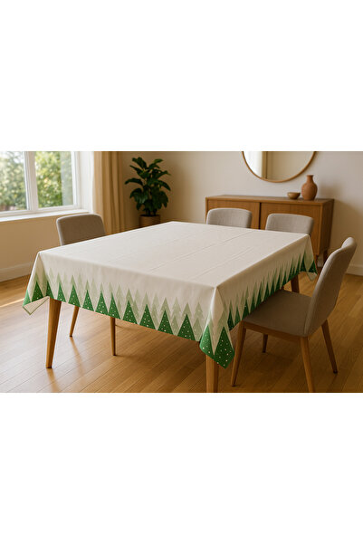 MODAFABRİK Green Pine Tree Tablecloth