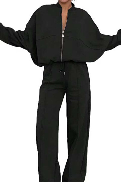 StreetWear Outlet Women's Tracksuit, Comfy-Fit, Zip-Up Hoodie and Sweatpants