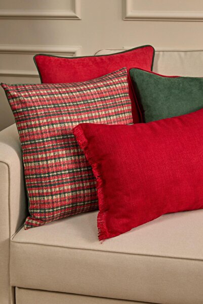 Vanilla Home Redpine 4-Piece Throw Pillow Cover Set