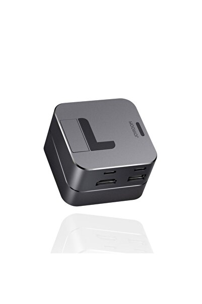 Other Podstawka wielofunkcyjny HUB pentru MacBook Pro USB-C USB 3.0 RJ45 HDMI Thunderbolt szary