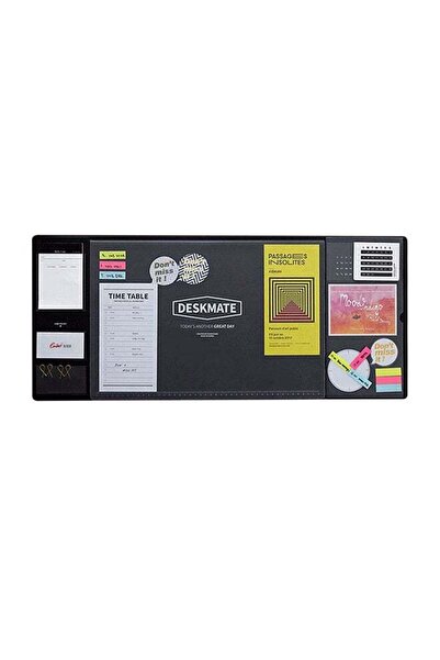 Generic Multifunction Anti-Slip Desk Mouse Pad Black