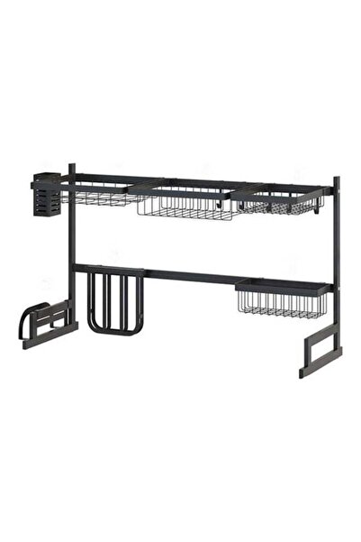 AMERTEER Stainless Steel Dish Drying Rack Black 2kg