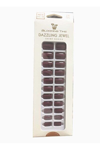 BLOOMING TIME 20-Piece Full Cover Press On Fake Nail Tips