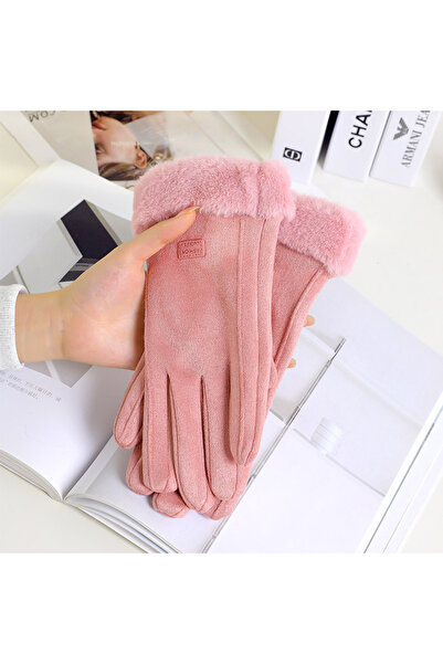 OEM gloves，OEM，Ladies Winter Cycling Plush Windproof Gloves，Thickened Cycling Anti-Cold Winter Touch