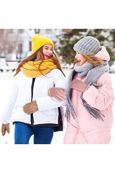 OEM SATINIOR 3 Pairs Winter Warm Touchscreen Gloves Women's Fleece Lining Texting Gloves Fuzzy Soft