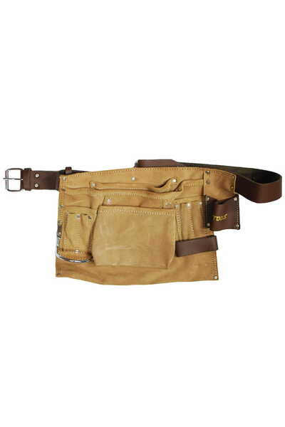 AwTools CUREA DIN PIELE PENTRU TEGLETE CU 7 BUZUNARE / CUREA DIN PIELE