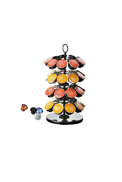 OASISWJ Rotary Coffee Capsule Holder Black 1.1kg