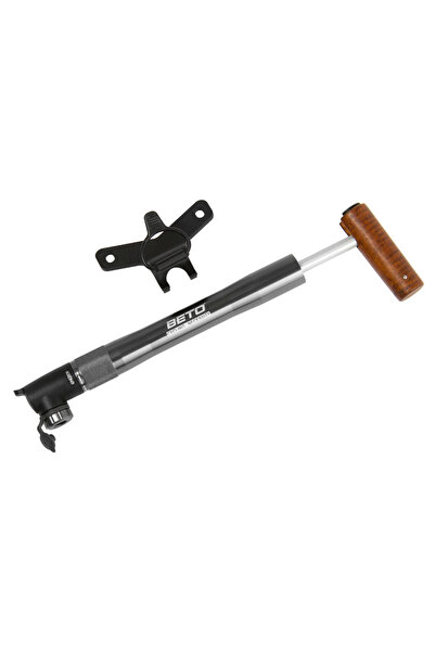 KlaussTech Mini pompă Beto din aluminiu cu blocare rapidă prin răsucire, 120 PSI