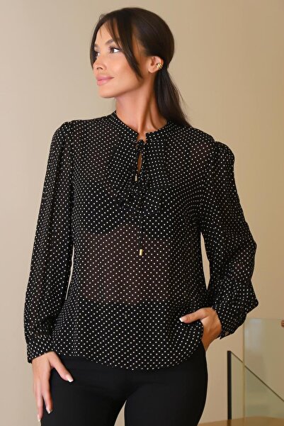 Nazen Giyim 82243-2K6 AYHAN BLUZSİYAH