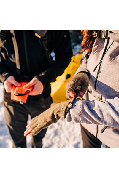 OEM Merino Wool Fingerless Gloves - Half Finger Warm Knitted Gloves