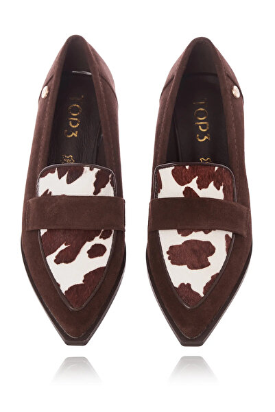 MANGATA Top3 Brown Moccasins Genuine Cow Suede Leather