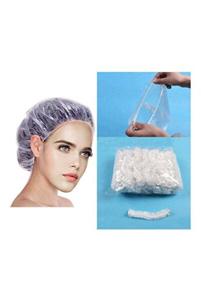 HotsUAE Shower Cap Disposable - 100 Pcs Thickening Women Waterproof Shower Ca...