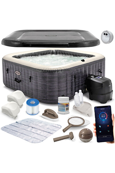 Other Dmuchane SPA z hydromasażem 4 osobowe INTEX 28450 + Generator chloru