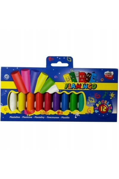 Other Plastilină școlară non-toxică 12 culori Flamingo