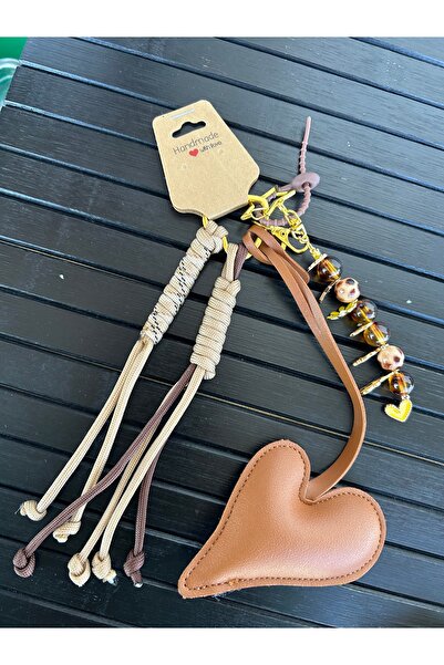 OEM Heart Detailed Bag Accessory Charm Keychain Bag Charm