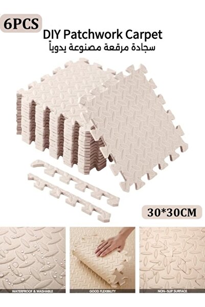 Generic 6Pack 30 x 30cm Baby Foam Floor Mats EVA Foam Play Mats 1.2cm Thickened Interlocking Puzzle Mats