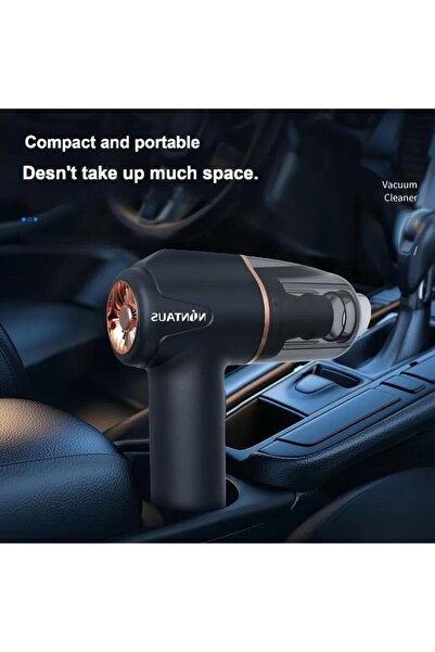 NINTAUS مكنسة كهربائية للسيارة عالية الطاقة، شفط فائق القوة، محمولة باليد، قا...