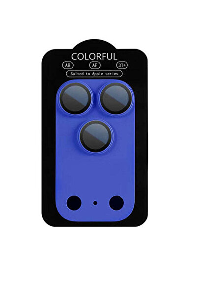 HEYBİNGO Protecție cameră iPhone 17 Pro Max - Albastru intens