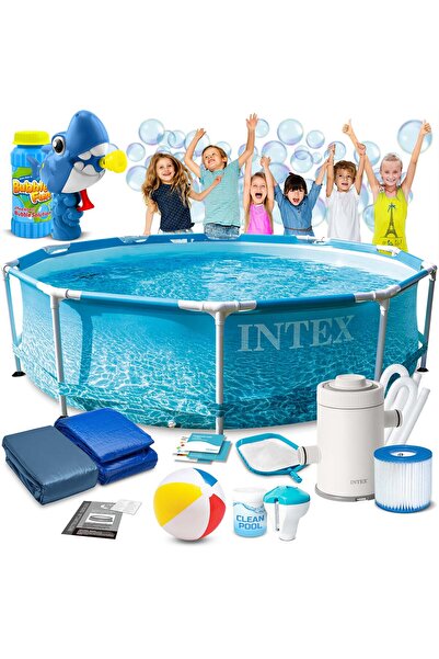 Other Basen stelażowy 305x76 cm 16w1 INTEX 28208 + maszynka do baniek GRATIS