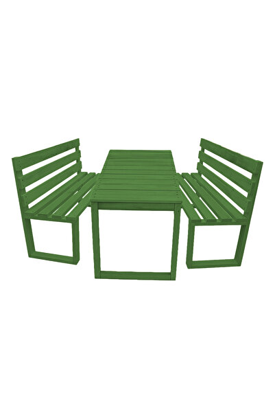 DEKORELA AHŞAP BANK VE MASA TAKIMI